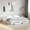 Image de vidaXL Cadre de lit avec tiroirs sans matelas blanc 180x200 cm 3280727