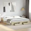 Image de vidaXL Cadre de lit avec tiroirs sans matelas chêne sonoma 180x200 cm 3280729