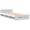 Image de Vidaxl cadre de lit avec tiroir sans matelas blanc 90x190 cm