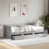 Image de Lit De Jour Avec Tiroirs Sans Matelas Sonoma Gris 90x200 Cm Vidaxl