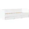 Image de Vidaxl lit de jour avec tiroirs sans matelas blanc 90x190 cm