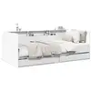 Image de Vidaxl lit de jour avec tiroirs sans matelas blanc 90x190 cm