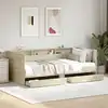 Image de Lit De Jour Avec Tiroirs Sans Matelas Chêne Sonoma 90x190 Cm Vidaxl