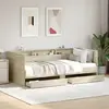 Image de Lit De Jour Avec Tiroirs Sans Matelas Chêne Sonoma 75x190 Cm Vidaxl