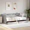 Image de Lit De Jour Avec Tiroirs Sans Matelas Sonoma Gris 75x190 Cm Vidaxl