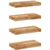 Image de Étagères Flottantes 4 Pcs 40x20x4 Cm Acacia Massif À L'huile Vidaxl