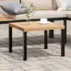 Image de Table Basse De Jardin Noir 55x55x39,5 Cm Acier Enduit De Poudre Vidaxl