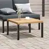 Image de Table Basse De Jardin Noir 65x65x40 Cm Aluminium Vidaxl