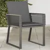 Image de Chaises De Jardin Lot De 4 Avec Coussins Noir Résine Tressée Vidaxl