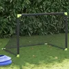 Image de But de football pour enfants pliable noir 90x64x64 cm