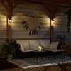 Image de Lanternes Murales Solaires D'extérieur 2 Pcs Blanc Chaud Vidaxl