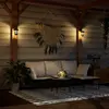 Image de Lanternes Murales Solaires D'extérieur 4 Pcs Blanc Vidaxl