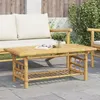 Image de vidaXL Table basse 110x55x45 cm bambou table d’appoint table de salon table daccent bout de canapé table centrale 368046