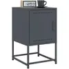 Image de Tables De Chevet 2 Pcs Anthracite 36x39x60,5 Cm Acier Vidaxl