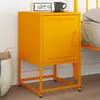 Image de Table De Chevet Jaune Moutarde 36x39x60,5 Cm Acier Vidaxl
