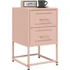 Image de Tables De Chevet 2 Pcs Rose 36x39x60,5 Cm Acier Vidaxl