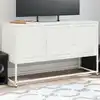 Image de Meuble Tv Blanc 100,5x39x60,5 Cm Acier Vidaxl