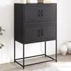 Image de Buffet Noir 68,5x38,5x107 Cm Acier Vidaxl