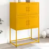 Image de Buffet Jaune Moutarde 68,5x38,5x107 Cm Acier Vidaxl