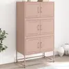 Image de Buffet Rose 68,5x38,5x123,5 Cm Acier Vidaxl
