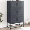 Image de Buffet Anthracite 68,5x38,5x123,5 Cm Acier Vidaxl