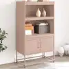 Image de Buffet Haut Rose 68,5x38,5x123,5 Cm Acier Vidaxl