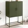 Image de Buffet Haut Vert Olive 68,5x38,5x107 Cm Acier Vidaxl