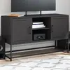 Image de Meuble Tv Noir 100,5x39x60,5 Cm Acier Vidaxl
