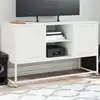 Image de Meuble Tv Blanc 100,5x39x60,5 Cm Acier Vidaxl