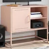 Image de vidaXL Meuble TV rose 68x39x605 cm acier support TV buffet TV meuble multimédia banc TV armoire hifi centre de 846519