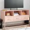 Image de Meuble Tv Rose 100,5x39x60,5 Cm Acier Vidaxl