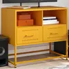 Image de Meuble Tv Jaune Moutarde 68x39x60,5 Cm Acier Vidaxl