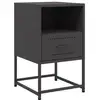 Image de Vidaxl table de chevet noir 36x39x60,5 cm acier