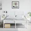Image de Tables De Chevet 2 Pcs Blanc 36x39x60,5 Cm Acier Vidaxl