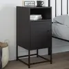 Image de Table De Chevet Noir 36x39x78 Cm Acier Vidaxl