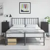 Image de Tables De Chevet 2 Pcs Noir 36x39x78 Cm Acier Vidaxl