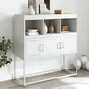 Image de Buffet Blanc 100,5x39x107 Cm Acier Vidaxl