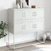 Image de Buffet Blanc 100,5x39x107 Cm Acier Vidaxl