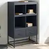 Image de Buffet Haut Anthracite 68x39x111,5 Cm Acier Vidaxl