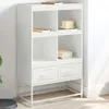 Image de vidaXL Buffet haut blanc 68x39x1115 cm acier 846607