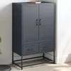 Image de vidaXL Buffet Haut Armoire avec Tiroirs Placard avec Porte Meuble de Rangement Organisateur de Salle de Séjour 846610