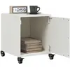 Image de Tables De Chevet 2 Pcs Blanc 36x39x43,5 Cm Acier Vidaxl