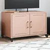 Image de Meuble Tv Rose 68x39x43,5 Cm Acier Vidaxl