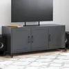 Image de vidaXL Meuble TV Armoire de Télévision avec Portes Support Télé avec Rangement Salon Salle de Séjour Anthracite 846646