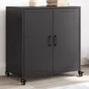 Image de vidaXL Buffet noir 68x39x72 cm acier 846656