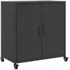 Image de Vidaxl buffet noir 68x39x72 cm acier