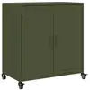 Image de Vidaxl buffet vert olive 68x39x72 cm acier