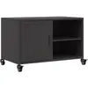 Image de Meuble Tv Noir 68x39x43,5 Cm Acier Vidaxl