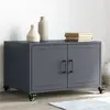 Image de Table Basse Anthracite 68x50x43,5 Cm Acier Vidaxl