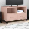 Image de Meuble Tv Rose 68x39x43,5 Cm Acier Vidaxl